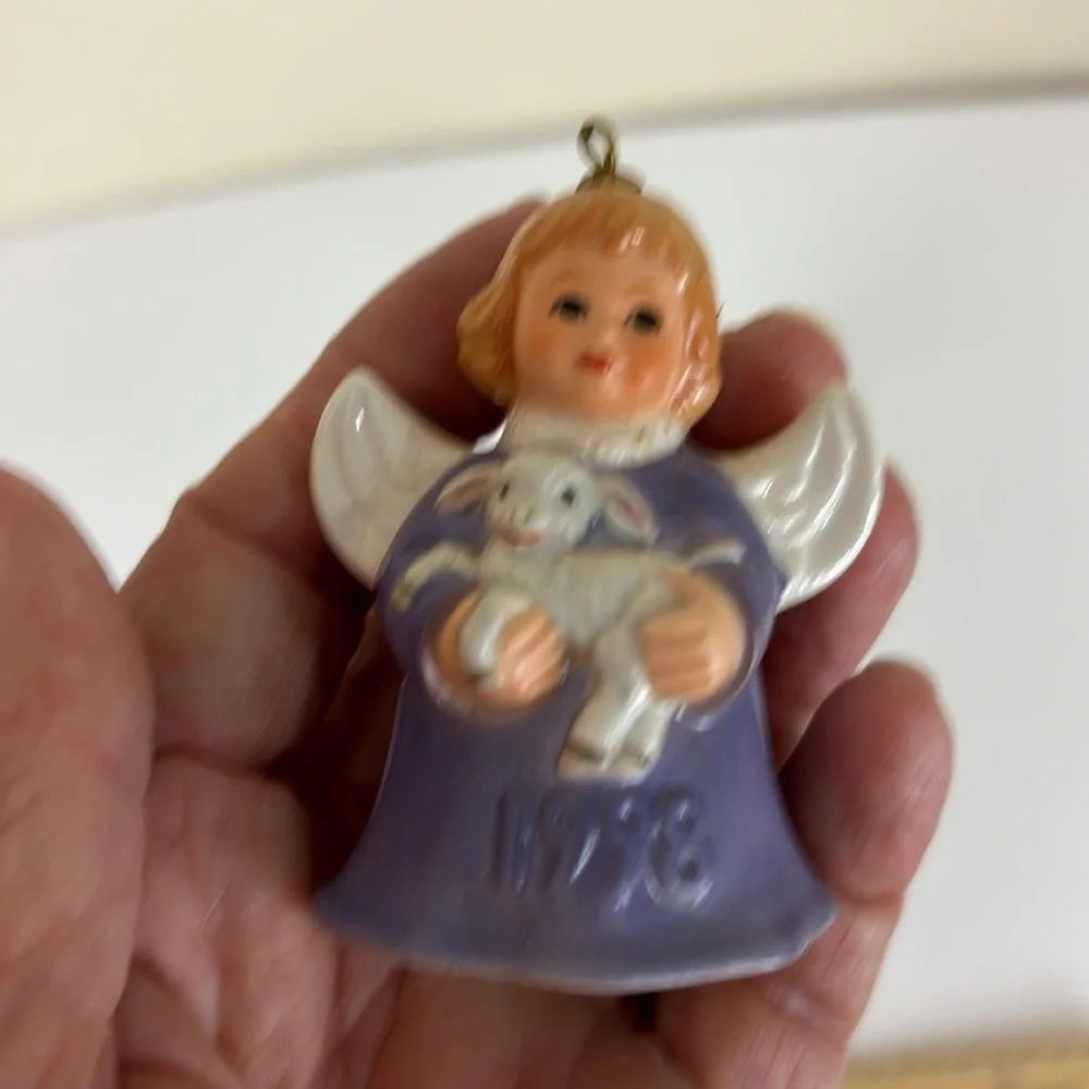 Lot of 3 Goebel Annual Angel Bell Christmas Ornaments 1997-1999 TMK-6